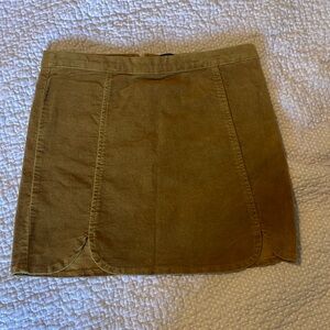 Brandy Melville Brown Velvet Skirt